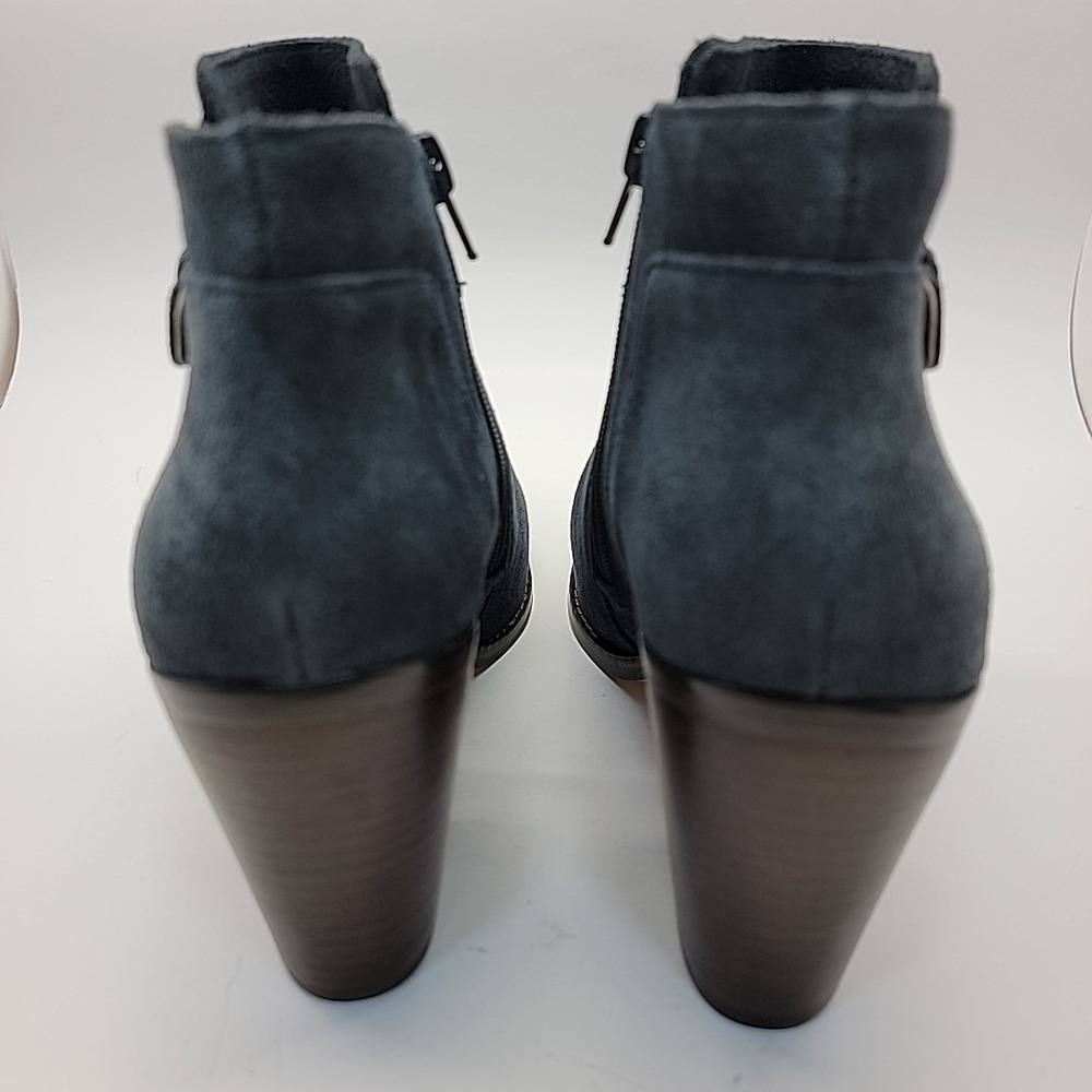 Sole Society Lyriq Suede Leather Studded Ankle Bootie Ink Blue Women's Sz 9M NEW - Picture 4 of 9